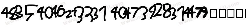 vintage number字体转换